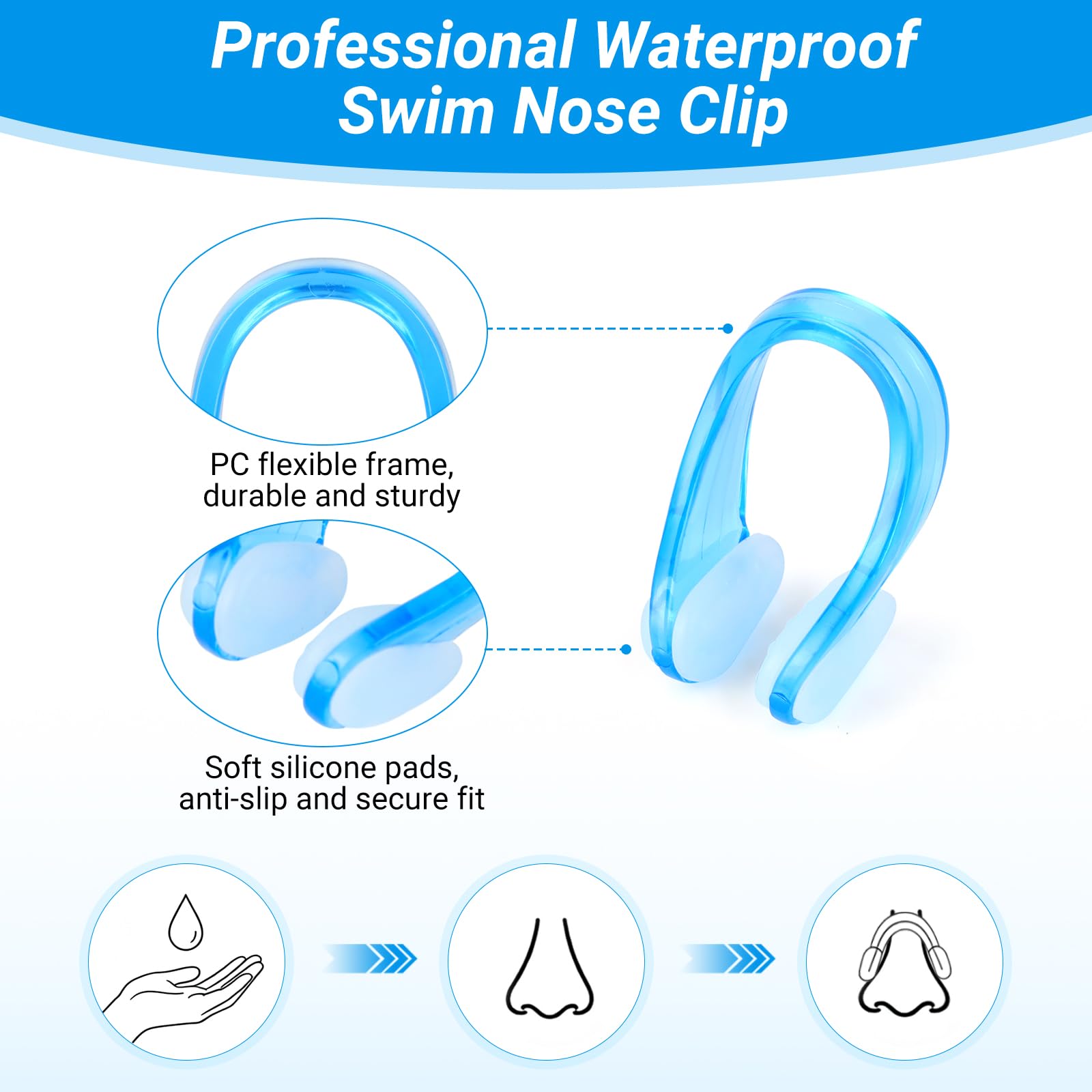 Waterdichte siliconen zwemneus - Aquatic Sports Swimming recensie en prijs
